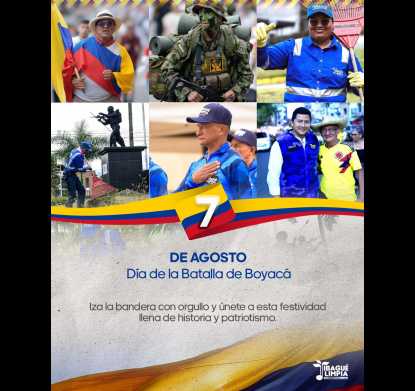 Today we commemorate 206 years of the historic Battle of Boyacá