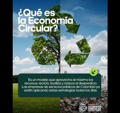 🌎♻️ In Colombia, many public service companies are already putting the circular economy into action