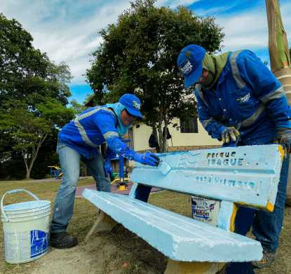 🚧 Our Blue Soldiers continue to roam the streets of the city, leaving a mark