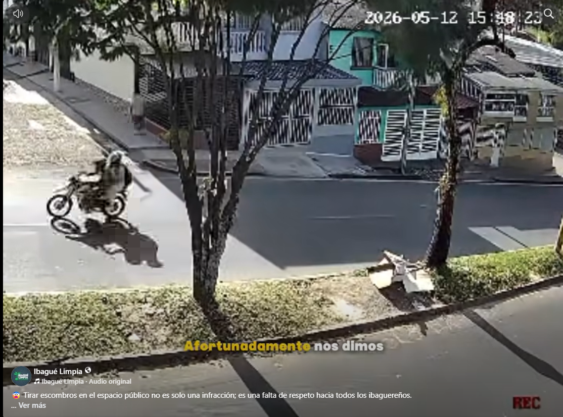 😨 Tirar escombros en el espacio público no es solo una infracción; es una falta de respeto hacia todos los ibaguereños.  Ayúdanos a cuidar Ibagué: